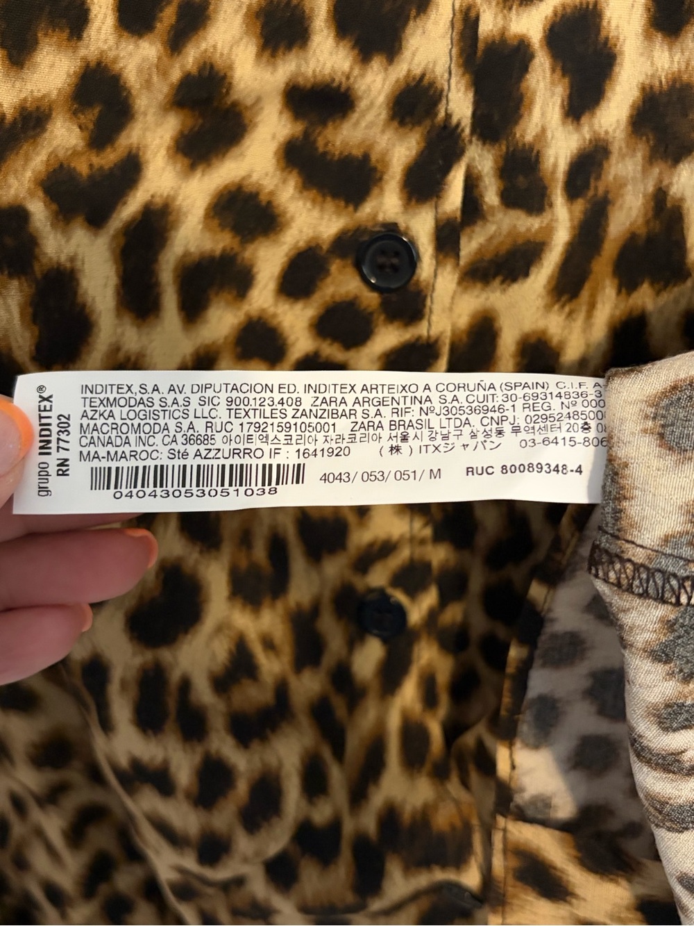 Zara Leopard Print Jumpsuit - Black and Tan - Picture 14 of 16